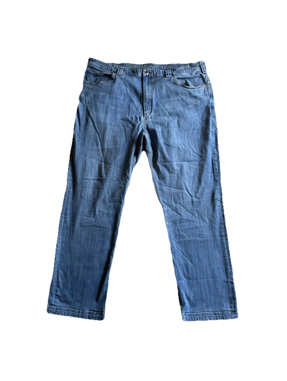 Duluth Trading Ballroom Double Flex Jeans Mens 42x32 Relaxed Standard Fit Denim